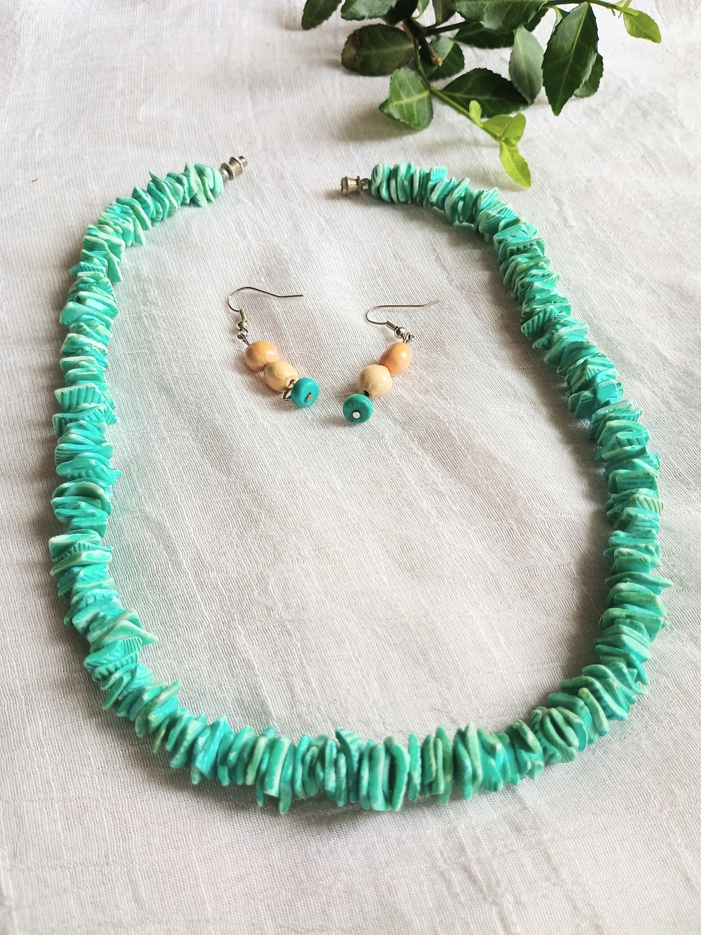 🌊 COASTAL GRANDMOTHER 🌊 TRU VTG Bohemian & earring set, Festival Style